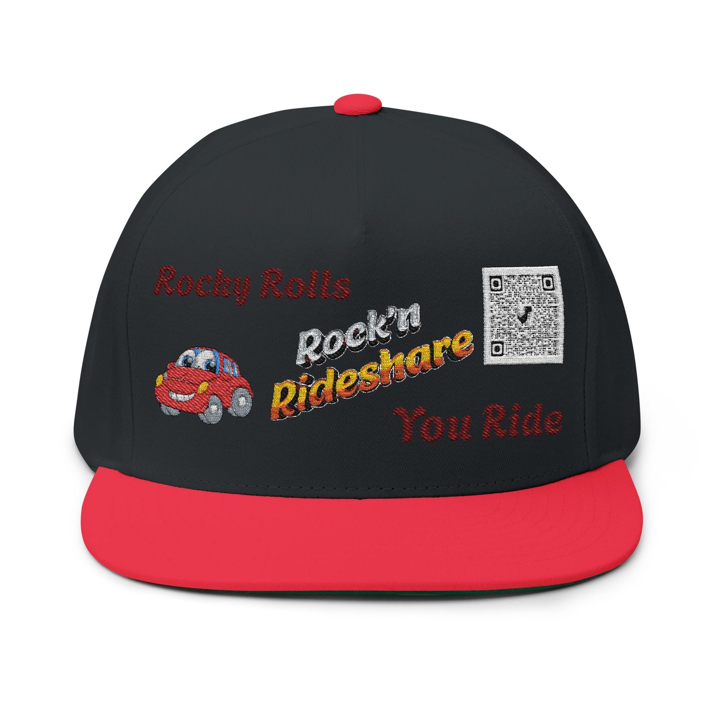 Rock'n Rideshare Flat Bill Cap (Multiple Colors)